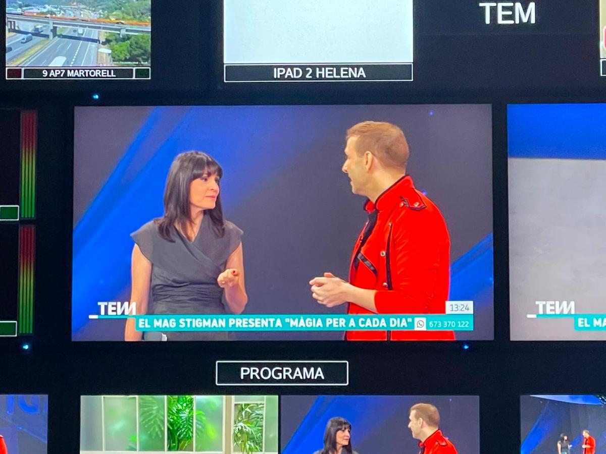 El Mag Stigman porta la màgia i la il·lusió al plató del «Tot es mou» de TV3 (3Cat)